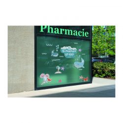 Adhésif mural - motif sous l'océan - découpe à la forme