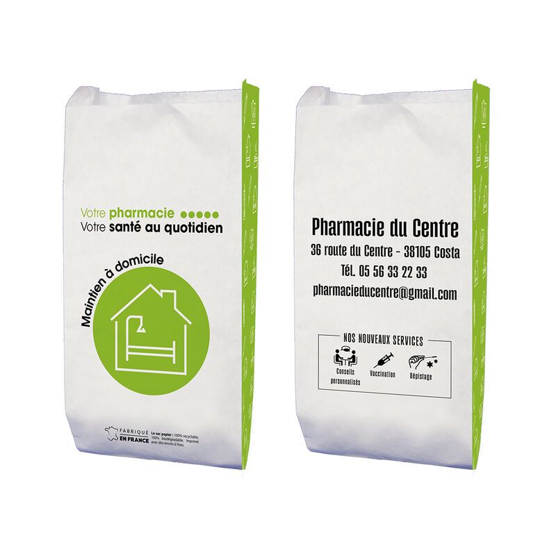 Sachet papier 15+8x29 maintien a domicile