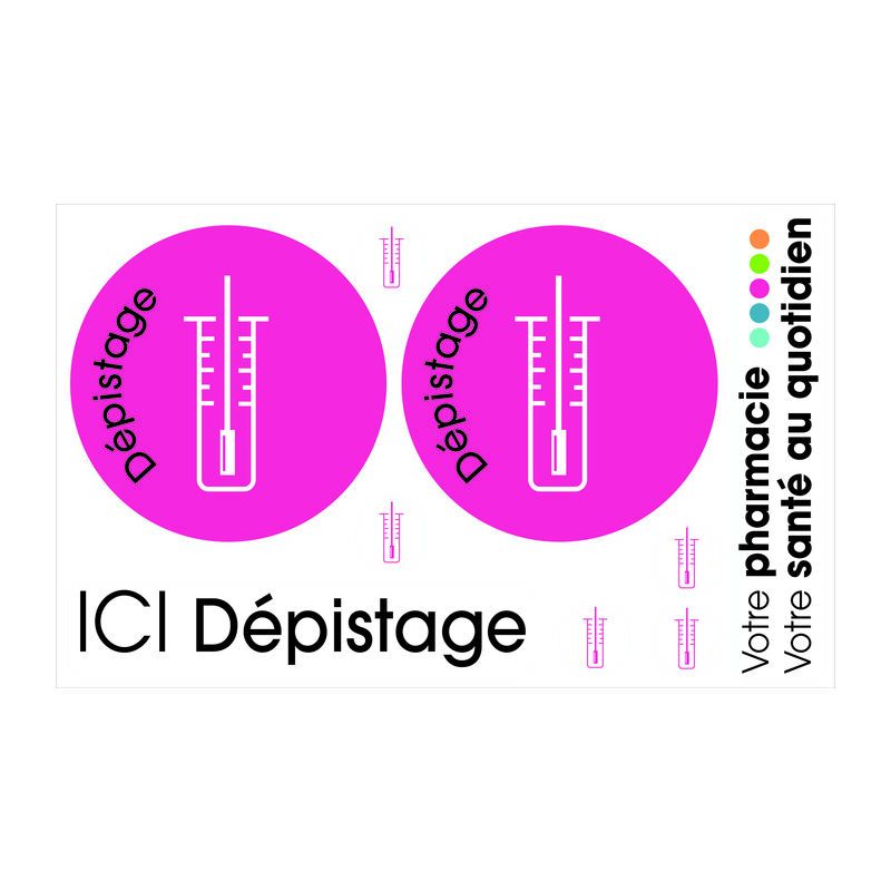 Adhesif mural depistage