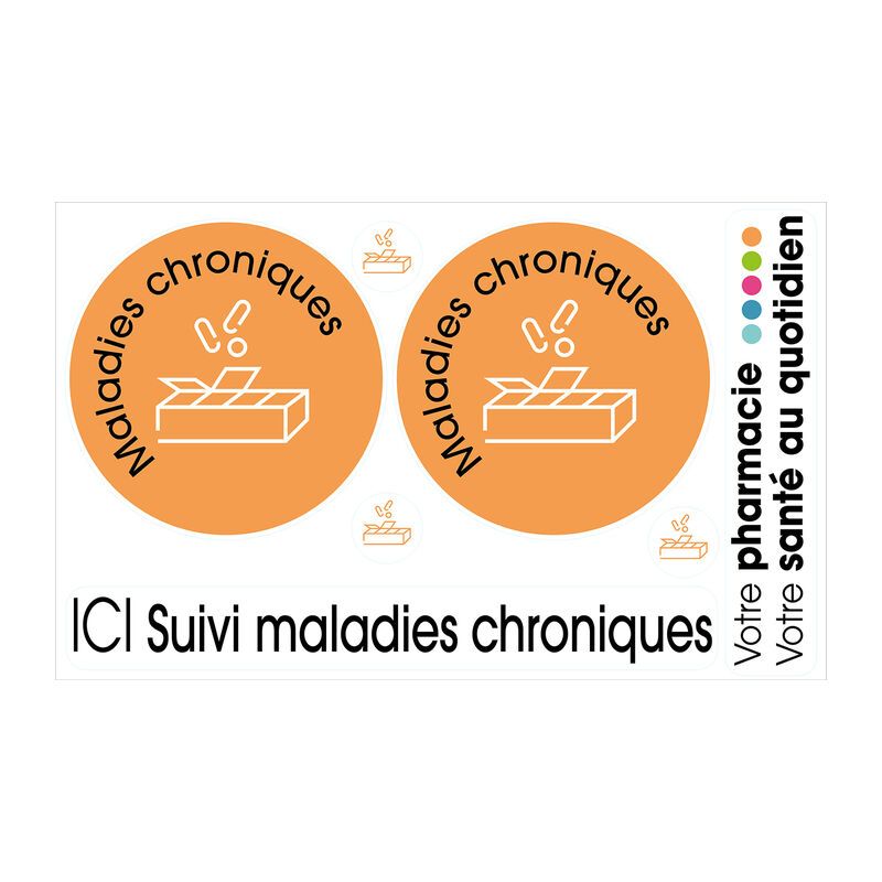 Adhesif mural maladies chroniques