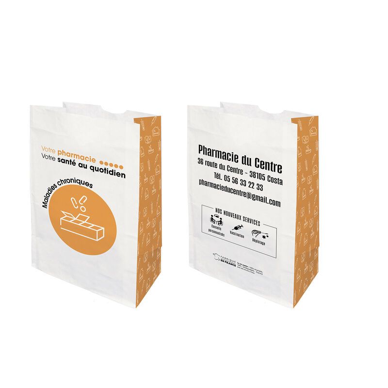 Sachet papier sos 18+12x29+12 maladies chroniques personnalisable