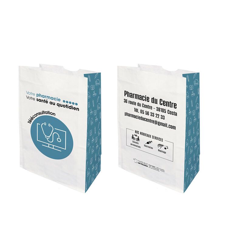 Sachet papier sos 18+12x29+12 teleconsultation personnalisable