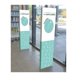Habillage de portique vaccination