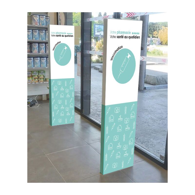 Habillage de portique vaccination