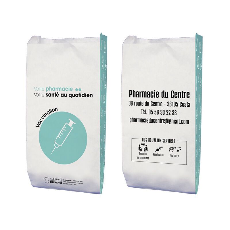 Sachet papier 15+8x29 vaccination