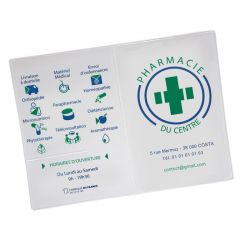 Porte ordonnance et carte vitale PVC personnalisable - Prestige