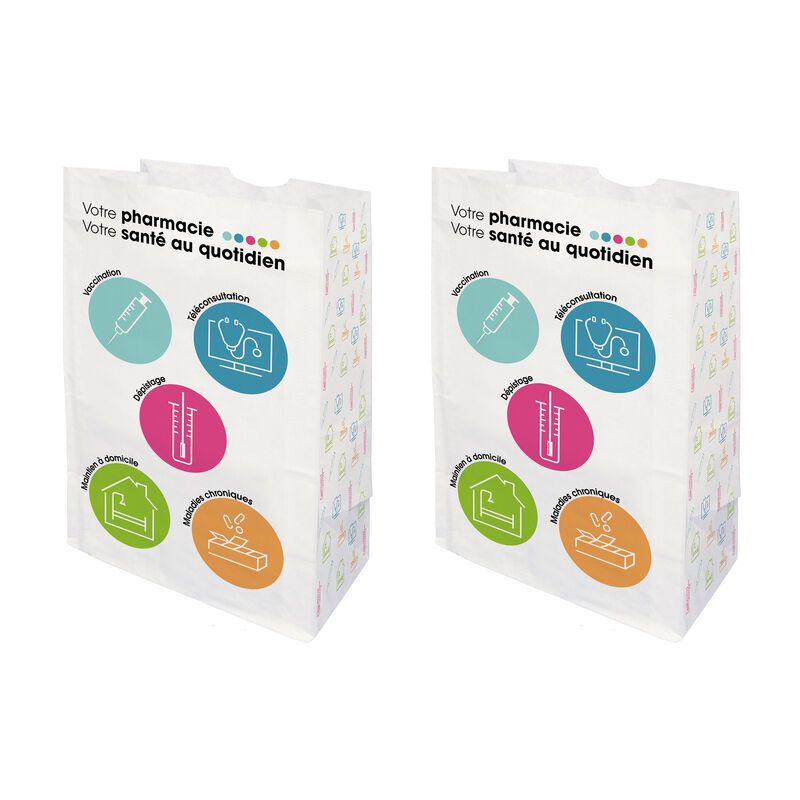 Sachet pharmacie en papier sos 18+12x29 cm - Multi-services