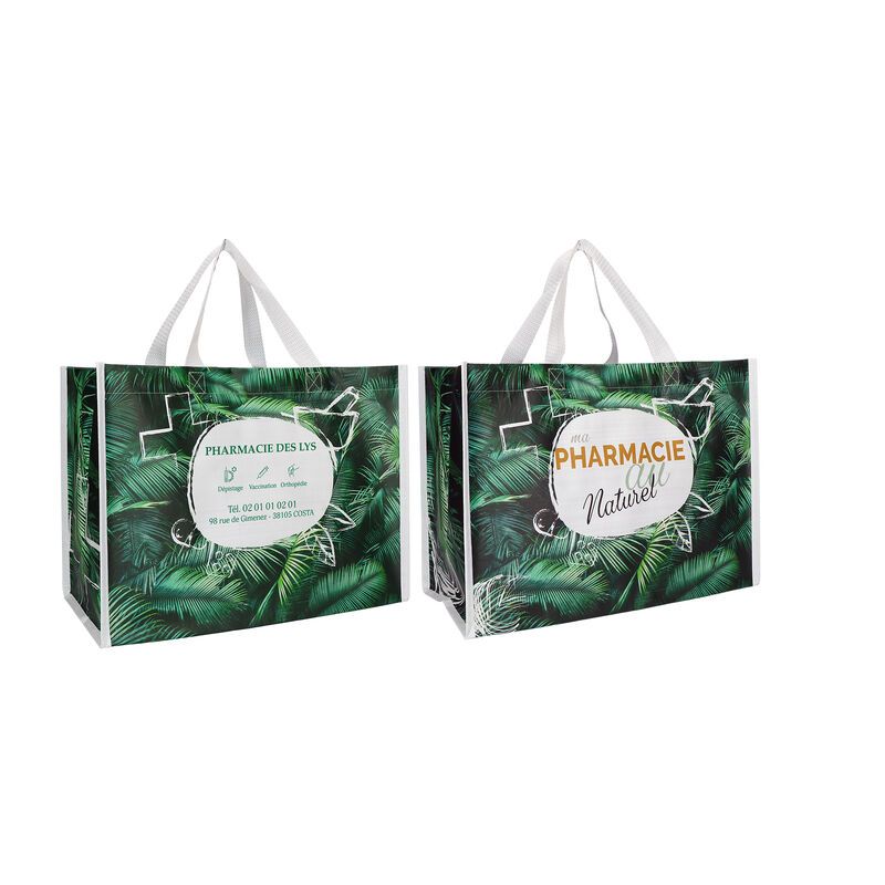 Sac polypro tissé grand format - Natura feuillage