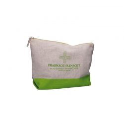 Trousse en coton modèle Pep's Vert - petit format