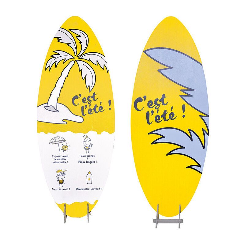 Décoration planche de surf en bois