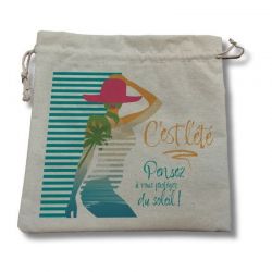 Sac à maillot de bain en coton