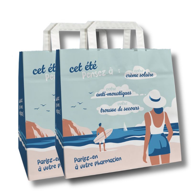 Sac p. plates pharmacie 26x18x25 cm - Motif Solaire
