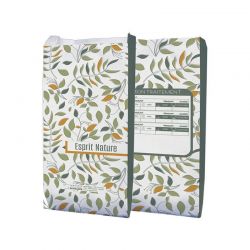 Sachet papier pharmacie 15x8x29 cm - motif Natura Harmonie