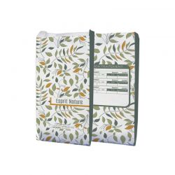 Sachet papier pharmacie 12x6x26 cm - motif Natura Harmonie