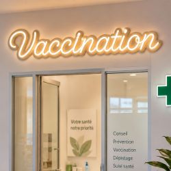 Néon LED - Vaccination