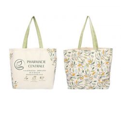 Sac en coton recyclé - modèle Vogue - motif Natura Harmonie