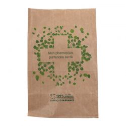 Sachet papier kraft motif mon pharmacien partenaire | Proébo Promoplast