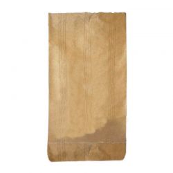 Sachet papier pharmacie kraft brun vergé - personnalisable - 15x8x29 cm