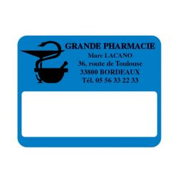 Etiquette pharmacie 45x35