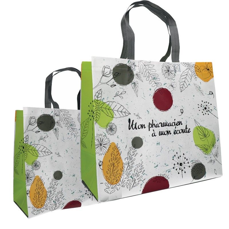 Sac non tisse 37+17x33+sf blanc lamine non soude Sac non tisse 37+17x33+sf blanc lamine non soude