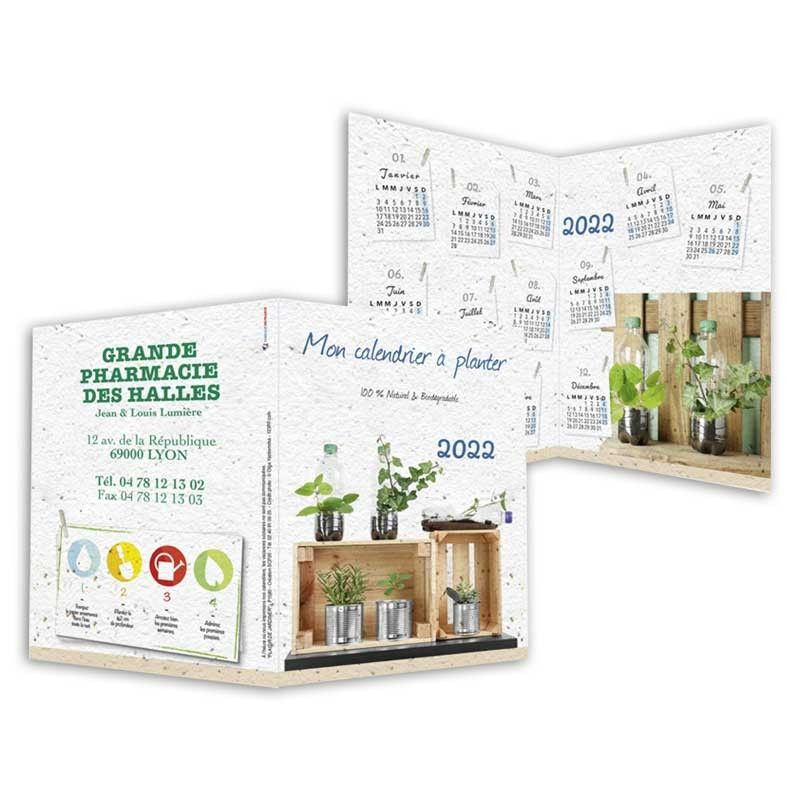Calendrier papier ensemence de poche Calendrier papier ensemence de poche