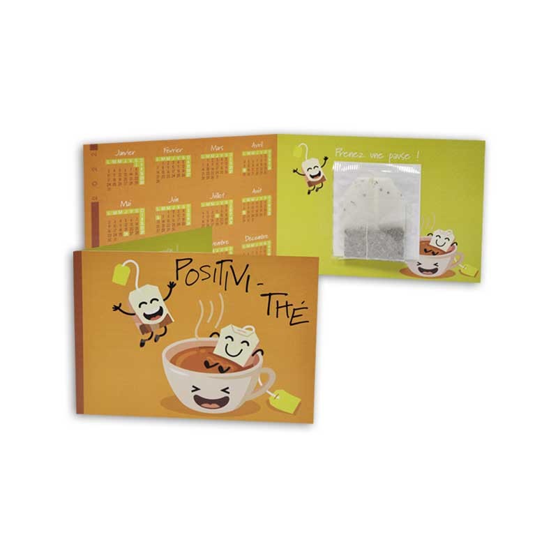 Calendrier de poche - Motif positivi thé Calendrier de poche - Motif positivi thé