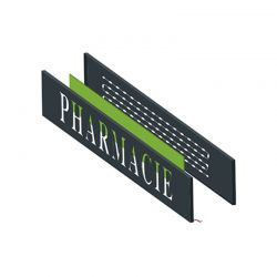 Enseigne pharmacie lumineuse en lettres plexi | Proébo Promoplast