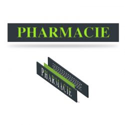 Enseigne lumineuse pharmacie en lettres plexi | Proébo Promoplast