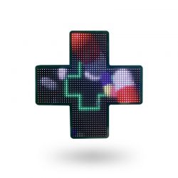 Mini croix pharmacie programmable 50,8x50,8 cm