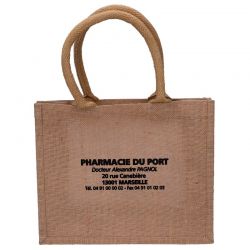 sac réutilisable pharmacie jute 