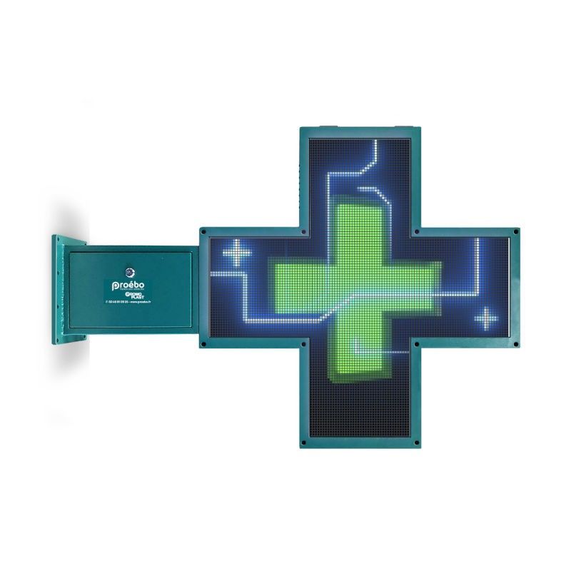 Croix lumineuse pharmacie HD 84x84 cm Croix lumineuse pharmacie HD 84x84 cm