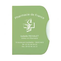 Garde ordonnance prestige asklepios vert anis 26,5x17 cm - pvc