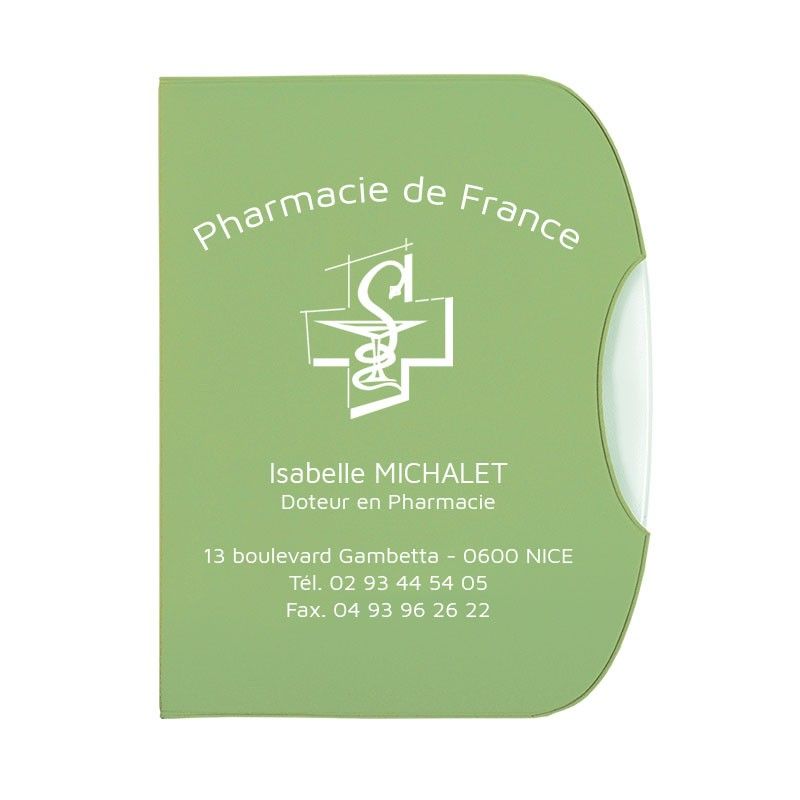 Garde ordonnance prestige asklepios vert anis 26,5x17 cm - pvc Garde ordonnance prestige asklepios vert anis 26,5x17 cm - pvc
