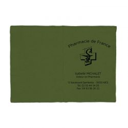 Porte ordonnance personnalisable coton green - 23,7x17 cm