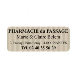 Étiquette posologie 3,2x1,9 cm