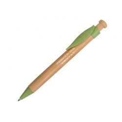 stylo bambou personnalisé - Clip feuille