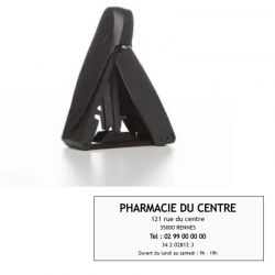 Tampon pharmacie de poche trodat 9413 personnalisable - 6 lignes - Boitier noir
