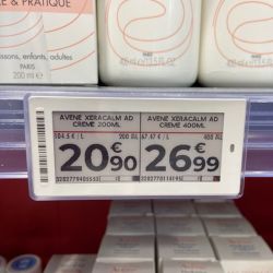 Étiquette électronique pharmacie prix