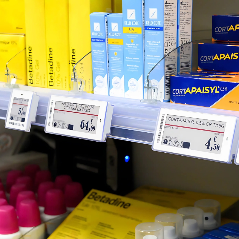 Etiquette &eacute;lectronique pharmacie