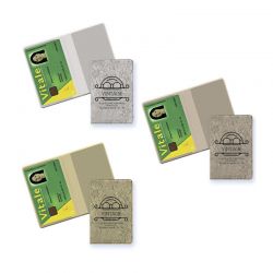 Porte cartes souple personnalisable PVC Gomme - 13,2x9,6 cm